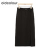 oldcolour复古半身裙春季新款高腰直筒开叉高级西装裙女P11063141 商品缩略图4