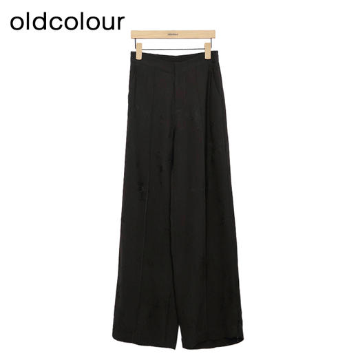oldcolour简约休闲裤春季新款高腰长款拖地阔腿裤女HP15073507 商品图0