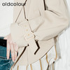oldcolour短款风衣外套2023春季文艺气质休闲上衣女GP11047602 商品缩略图3