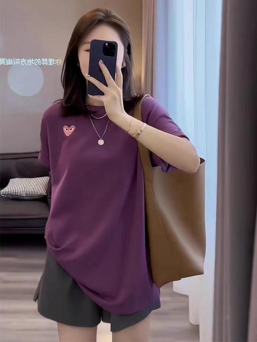 紫茄子爱心T杨幂同款 商品图11