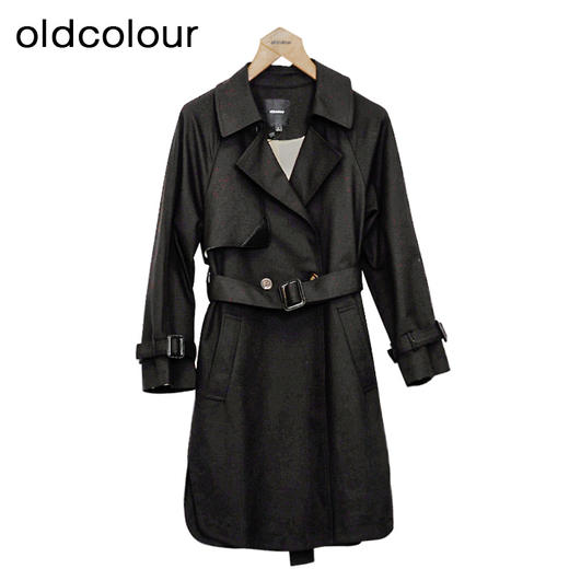 oldcolour中长款风衣春季新款英伦风高级休闲宽松外套女P11047413 商品图2