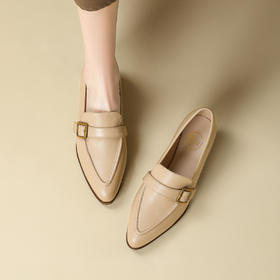 品质好货|Safiya/索菲娅2024春新款气质高级感粗跟通勤单鞋 SF41112702