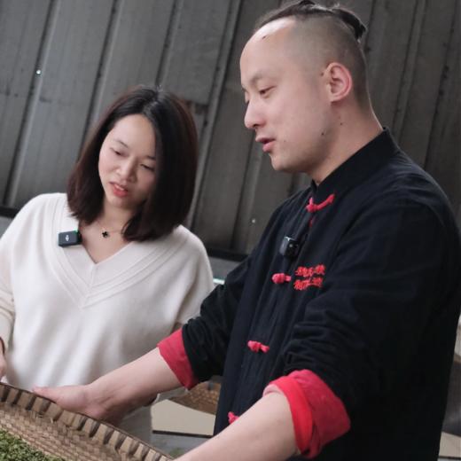 【2026年春茶-手工蒙顶甘露！一茶难求！魏久淞亲制】毛伟人同款 五代非遗传承 手工炭烘温性绿茶 温而阻疾 商品图9