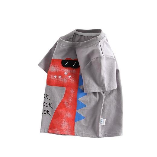 男童t恤夏季薄款宝宝卡通恐龙短袖上衣小童韩版半袖夏装儿童体恤a 商品图4