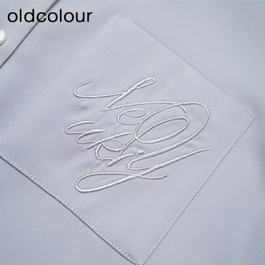 oldcolour纯色宽松衬衫春季新款气质OL职业通勤上衣女P13013322 商品图4