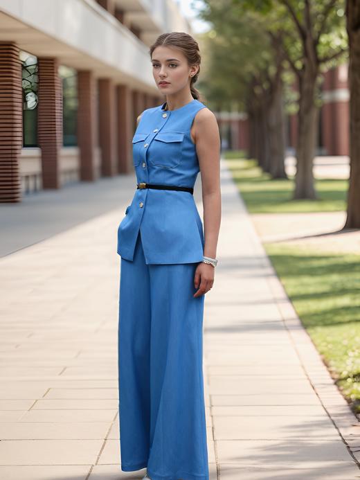 圆领信封包马甲 商品图3