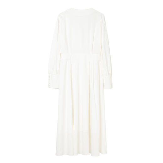 famecoco范可儿优雅v领提花连衣裙长款女设计感长裙FAC1FA020 商品图1