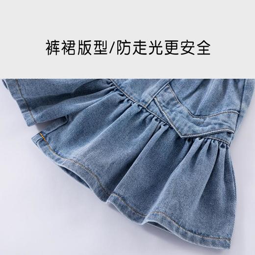 女童短裙夏季薄款宝宝软牛仔裤小童韩版百褶裙夏装裤裙儿童半身裙 商品图3