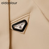 oldcolour杏色西装外套春季新款直筒休闲气质小西服女P11048414 商品缩略图2