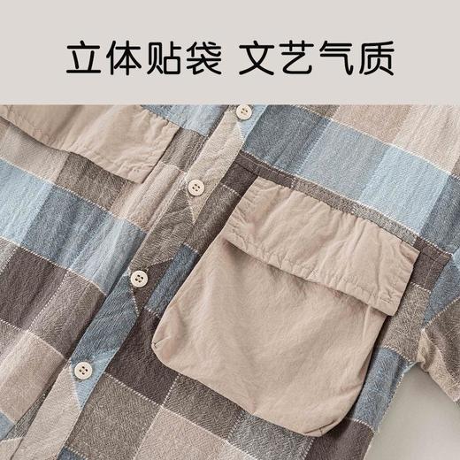 男童衬衫夏季薄款半袖宝宝韩版上衣小童格子衫夏装短袖儿童衬衣夏 商品图3