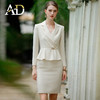 AD职业装气质女神范套装女时尚工作服秋季长袖假两件连衣裙工装裙 商品缩略图1