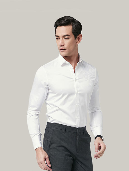 callisto礼服系列白色衬衫 商品图0