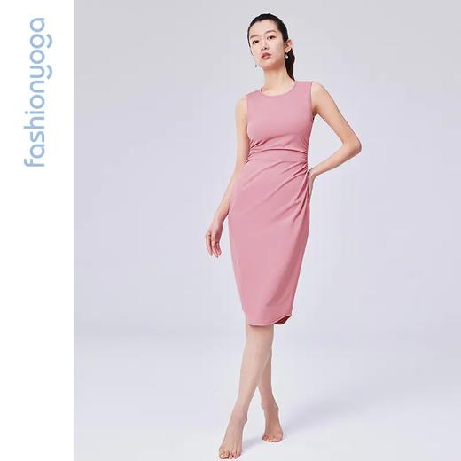 凡圣瑜伽侧腰抽褶修身连衣裙 FC14521 商品图7