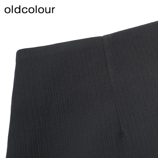 oldcolour黑色短裙春季新款高腰A字显瘦百搭气质短裙女P11061112 商品图2