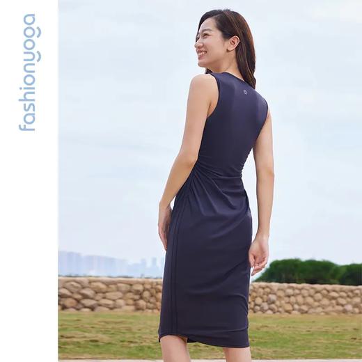 凡圣瑜伽侧腰抽褶修身连衣裙 FC14521 商品图2