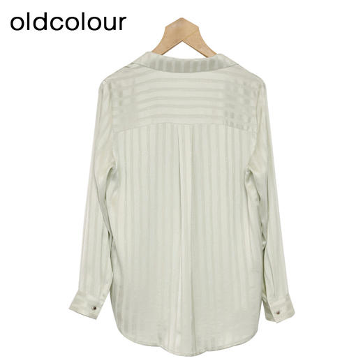 oldcolour条纹衬衫春季新款法式高级宽松长袖上衣女HP15013520 商品图3