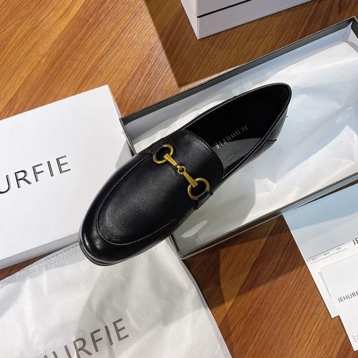 两穿羊皮单鞋！纪华菲 头层羊皮经典马衔扣可踩两穿羊皮单鞋JEHURFIE【现场砍价】 商品图3