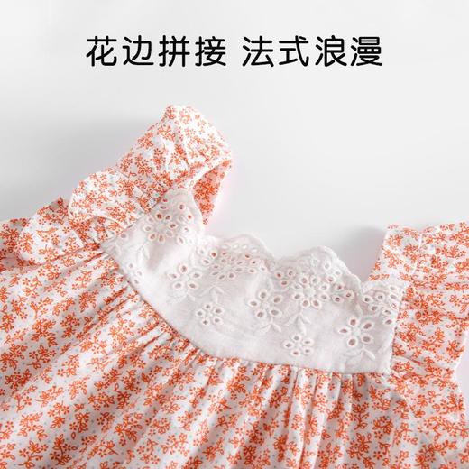 女童t恤夏季薄款娃娃衫宝宝短袖上衣小童甜美碎花衬衫儿童娃娃衣a 商品图3