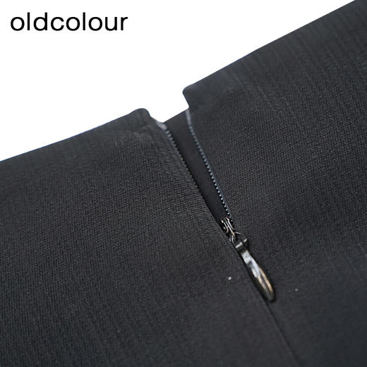 oldcolour黑色短裙春季新款高腰A字显瘦百搭气质短裙女P11061112 商品图3