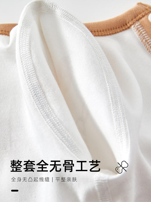 贝肽斯婴儿衣服宝宝连体衣秋冬季纯棉哈衣四季保暖居家长袖睡衣S 商品图3