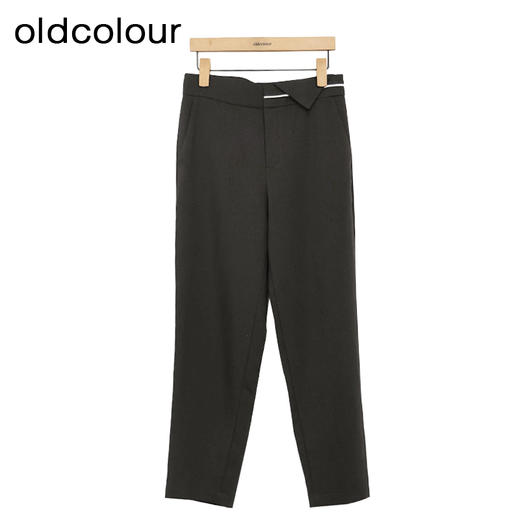 oldcolour纯色休闲裤春季新款通勤气质直筒小脚西装裤女P12073238 商品图1
