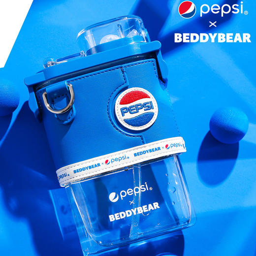 杯具熊（BEDDYBEAR）百事联名Tritan网红方形水杯便携运动水壶大容量夏季杯子400ml 商品图2