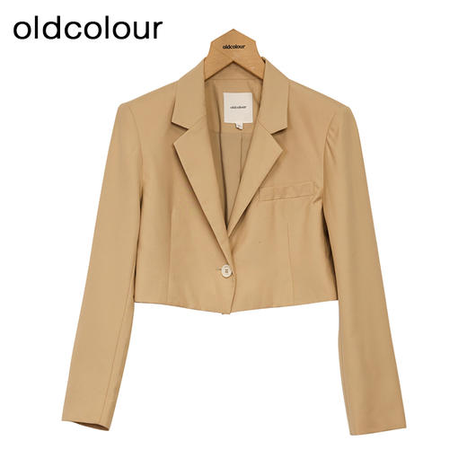 oldcolour短款西装外套春季新款设计感小众气质上衣女P13048316 商品图0