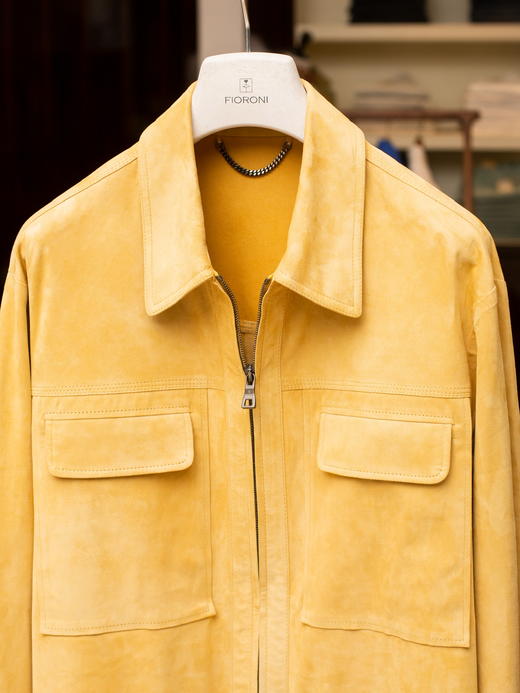 Fioroni 黄色小羊皮麂皮夹克 商品图1