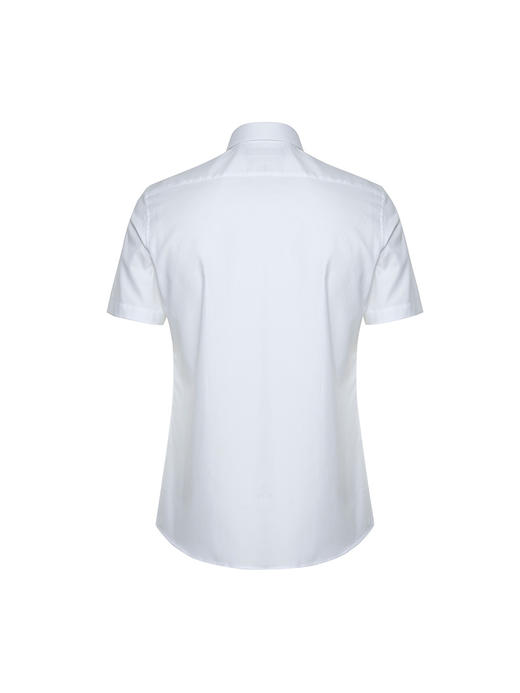 callisto白色纯棉短袖衬衫 STSTS176H 商品图1