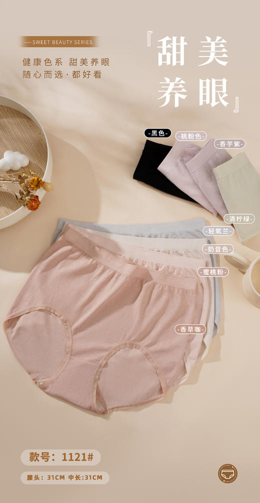 女士彩纱裸氨大版加肥加大三角内裤2033/5002/85002/95002/1121 商品图9