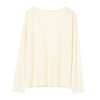 Famecoco基础款圆领长袖打底针织衫女套头纯色薄毛衣FAC1DB019 商品缩略图6