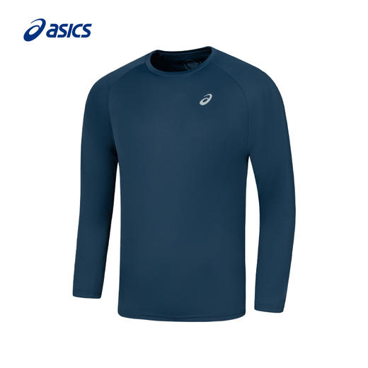 【退仓勿拍】ASICS亚瑟士男式舒适跑步长袖套头圆领时尚透气反光运动T恤2011D047 商品图5