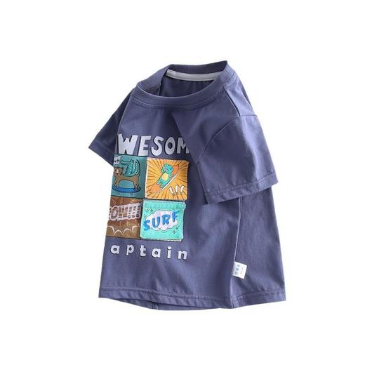 男童t恤夏季薄款半袖宝宝韩版上衣小童卡通衣服夏装短袖儿童体恤a 商品图4