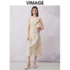 VIMAGE纬漫纪夏季新款气质收腰显瘦无袖印花连衣裙V2107752 商品缩略图5