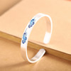 【随风慕云】足银999银烧蓝祥云开口手镯【RP-SZ58076】 商品缩略图0