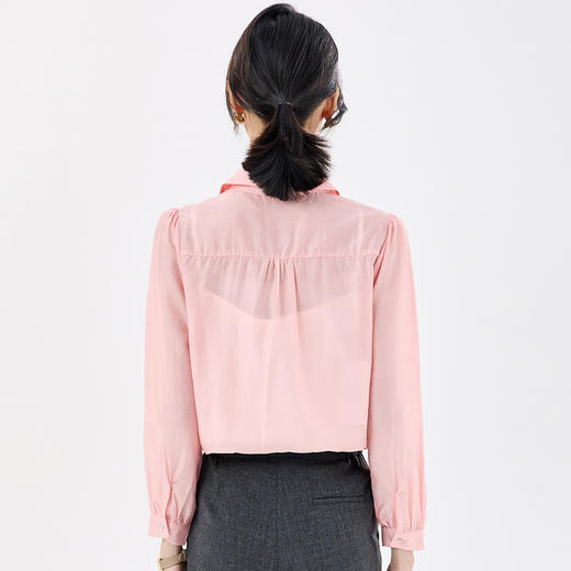 【含莱赛尔】罗蒙女士长袖衬衫舒适简约轻薄日常清新系扣衬衫女 商品图5