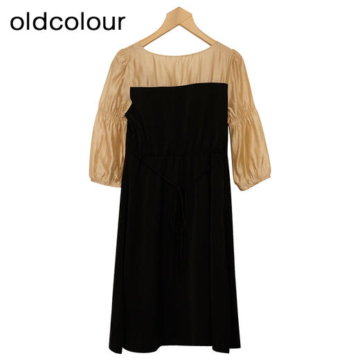 oldcolour法式连衣裙春季新款高腰显瘦时尚气质中长裙女P13102422 商品图3