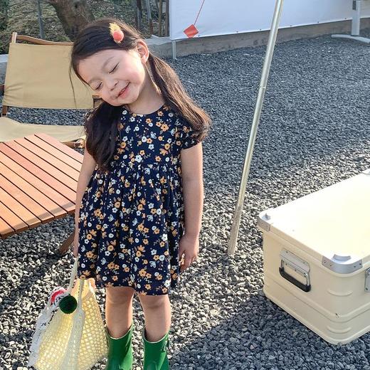 女童连衣裙夏季薄款宝宝韩版公主裙小童翅膀裙子夏装儿童碎花裙夏 商品图1