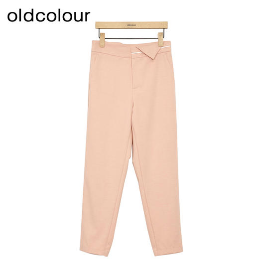 oldcolour纯色休闲裤春季新款通勤气质直筒小脚西装裤女P12073238 商品图2