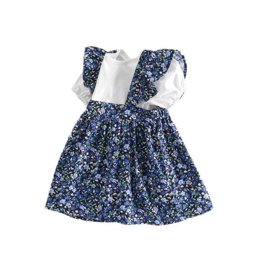 女童套装夏季薄款连衣裙女宝宝韩版裙子小童吊带裙夏装儿童碎花裙 商品图4