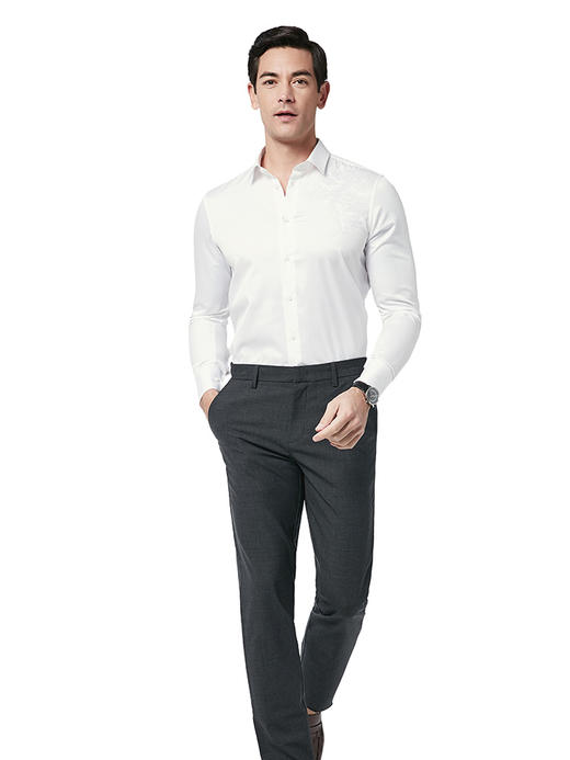 callisto礼服系列白色衬衫 商品图1