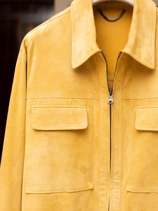 Fioroni 黄色小羊皮麂皮夹克 商品图2