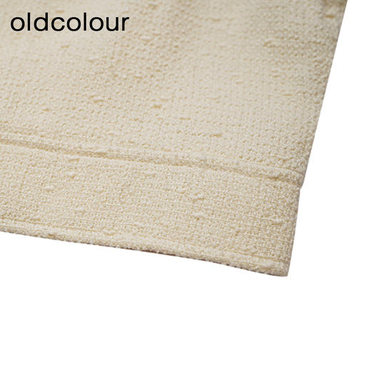 oldcolour白色短款外套春季新款小香风气质直筒上衣女P11041169 商品图4