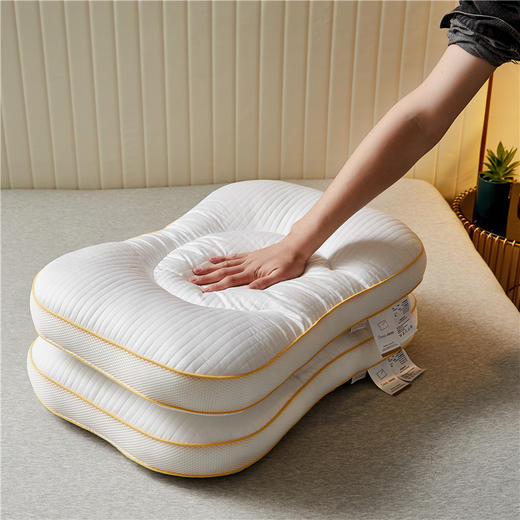 【下架】自然醒天丝棉半圆枕芯枕头助睡眠护颈椎修复颈椎睡眠枕单人防螨星级酒店专用枕头芯LK 商品图7