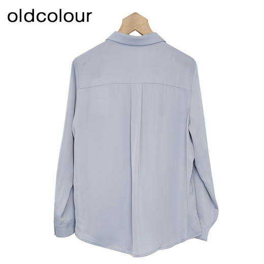 oldcolour纯色宽松衬衫春季新款气质OL职业通勤上衣女P13013322 商品图1