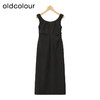 oldcolour黑色吊带连衣裙春季新款简约气质收腰无袖长裙P12104235 商品缩略图1