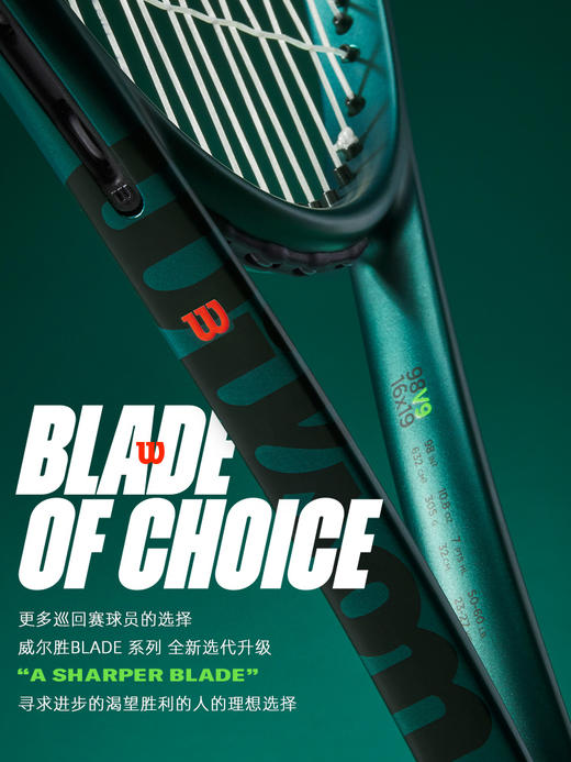 Wilson威尔胜网球拍24新款BLADE V9萨巴伦卡澳网夺冠拍水鬼绿球拍 商品图1