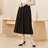 famecoco垂感易打理百褶裙女士优雅a字长款半身裙FAC1HA029 商品缩略图2