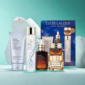 【全球购】ESTEE LAUDER雅诗兰黛增量五件套「洁面150ml+智妍面霜75ml+原生液200ml+小棕瓶精华100ml+第五代蓝光眼霜15ml」 ·海淘香港直邮