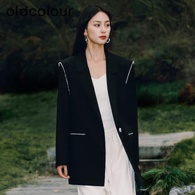 oldcolour西装外套2023春季新款高级感休闲中长款西服女P12048219